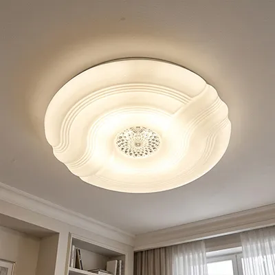 PLAFONNIER  3 COLORSIZE:400MMLED (18-40w)x2 85-265V 50/60HZCCT:3 COLORMATERIAL:PVC+ACRYLIC Y-122