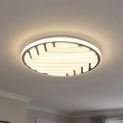 PLAFONNIER  3 COLORSIZE:400MMLED (18-40w)x2 85-265V 50/60HZCCT:3 COLORMATERIAL:PVC+ACRYLIC Y-127