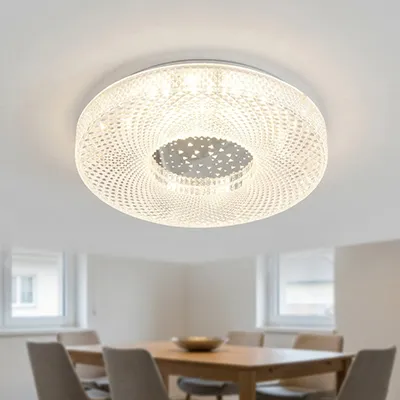 PLAFONNIER  3 COLORSIZE:500MMLED (18-40w)x2 65V 50/60HZCCT:3 COLORMATERIAL:PVC+ACRYLIC Y-131