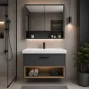 Lavabo meuble salle de bains+miroir agadir 80 cm 90-1255 3ELMT (CLK)