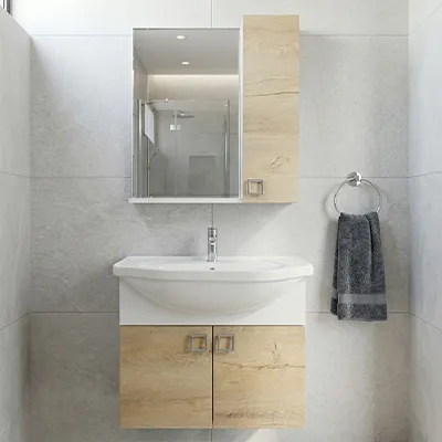 Lavabo meuble salle de bains +miroir special 65 cm – soft vingue 90-1161 3ELMT (CLK)