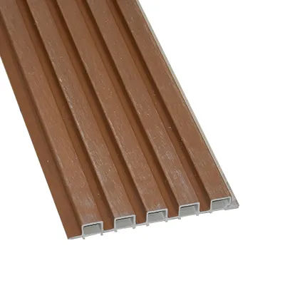 Revetement mural PVC -couleur teck- 189*20*2900mm [ext]
