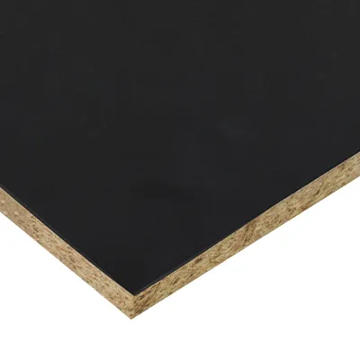MELAMINE 2400X1200 17MM BLACK GLOSSY  (UE)