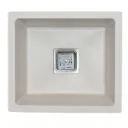 EVIER QUARTZ SIMPLE BAC G MARS AVEC ACCESSOIRES  (UE