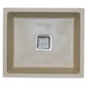 EVIER QUARTZ SIMPLE BAC G-C IVORY  AVEC ACCESSOIRES  (UE