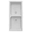 EVIER QUARTZ DOUBLE BAC G-R WHITE AVEC ACCESSOIRES  (UE