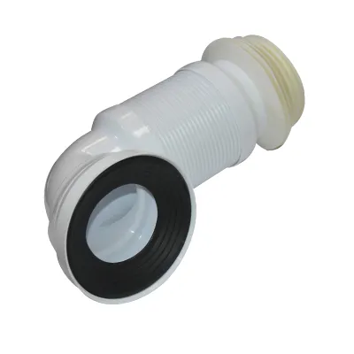PIPE DE WC COUDEE A 90° EXTENSIBLE 100/460 MM, Ø90/100/110, NOIR/BLANC 11 0203 (IZP)