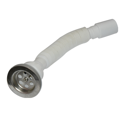 SIPHON DE LAVABO EXTENSIBLE 1"1/2 - 2 PARTIES Ø40, VIS INOX 304, BONDE 80 MM - LONGUEUR 75 CM 180089 (IZP)