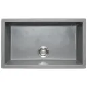 EVIER QUARTZ SIMPLE RECTANGLE  30x18  MIDNIGHT GREY 17.70KG AVEC BOND ET FLEXIBLE