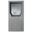 EVIER QUARTZ SIMPLE  36x18   MIDNIGHT GREY 19.30KG AVEC BOND ET FLEXIBLE R