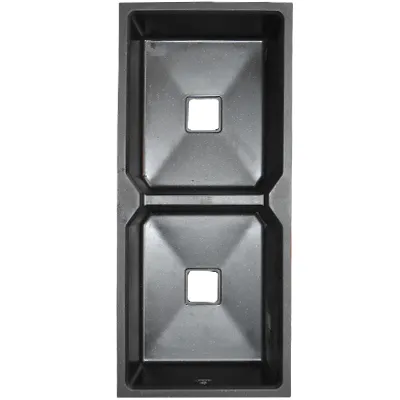 EVIER QUARTZ  DOUBLE  45x20  GALAXY BLACK 28.00KG