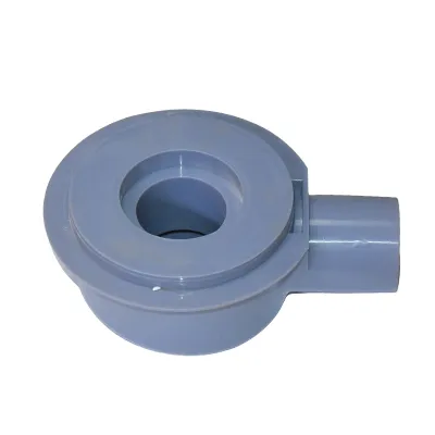 CONVERTISSEUR VERTICAL-HORIZONTAL POUR BONDE SORTIE VERTICALE Ø42 MM VERS HORIZONTALE Ø50 MM BROSSE  INOX SS304 1010108050