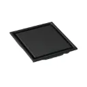 SIPHON DE SOL CARREE INVISIBLE  L. 15 X L. 15 CM, SORTIE VERTICALE Ø42 MM NOIR  INOX SS304 1010108033