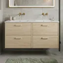 LAVABO MEUBLE 4 CAJ ROBLE MALMO 120CM 11883+2809 SANS MIROIR (RANDAL)