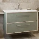LAVABO MEUBLE VERDE NAMIBIA 80CM 11124+2171 SANS MIROIR (RANDAL)
