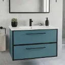 LAVABO MEUBLE  VERDE FOREST 80CM 11119+2171 SANS MIROIR (RANDAL)