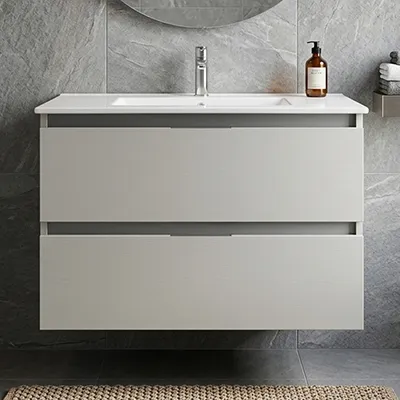 LAVABO MEUBLE CAJ BEIGE  80CM 12523+2171 SANS MIROIR (RANDAL)
