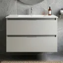 LAVABO MEUBLE CAJ BEIGE  80CM 12523+2171 SANS MIROIR (RANDAL)