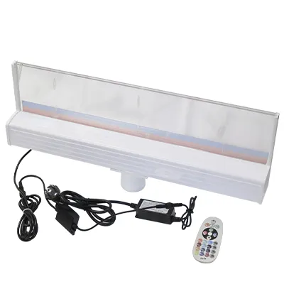 Mur d'eau avec eclairage LED L 600 x W 125 mm 4.17KG avec comande et adaptateur 12W(3040208684) 3040208682