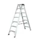 ESCABEAU DOUBLE EN ALU A1.91 , B1,75M  (W51XL191.3XH18.7CM)  7marches 11.4KG SINAI PRO (MM)