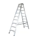 ESCABEAU DOUBLE EN ALU A2.45 , B2,25M (W56.5XL245.6XH18.7CM) 9MARCHES 14.9kg SINAI PRO (MM)