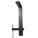 Colonne de douche avec robinetterie integree Noir 1400x220 Ref 5981 (ZLTL)