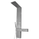 COLONNE DE DOUCHE HYDROMASSANTE Color:Brushed AVEC ECLAIRAGE LED SUR LE CORPS ET MITIGEUR EN LAITON 1400x220 REF: 5817 (ZLTL)