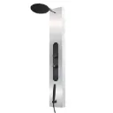 Colonne de douche hydromassante Chrome/Vitre 1400x220 Ref 5651-S (ZLTL)