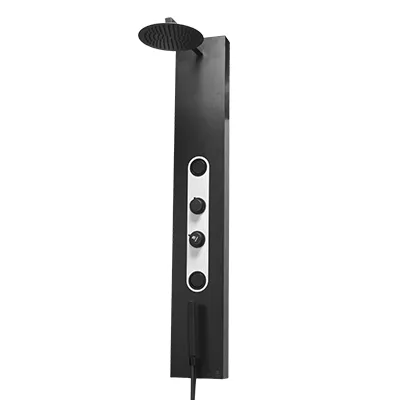 Colonne de douche hydromassante Noir 1400x220 Ref 5651-B (ZLTL)