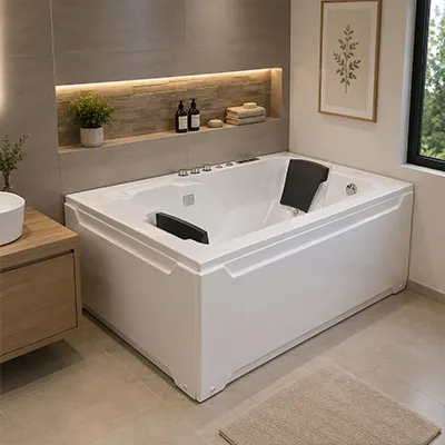 BAIGNOIRE JACUZZI 1800x1200x650mm BLANC ODS-1002 (RITL)