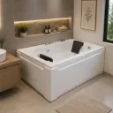 BAIGNOIRE JACUZZI 1800x1200x650mm BLANC ODS-1002 (RITL)