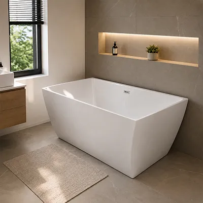 BAIGNOIRE ACRYLIC Blanc 1700x800x600mm D-9007 (RITL)