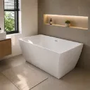 BAIGNOIRE ACRYLIC Blanc 1700x800x600mm D-9007 (RITL)