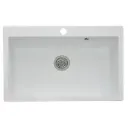 Evier resine simple bac STKN zentia bee 7650 white w/Poly 11088002