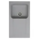 Evier resine simple bac STKN 1C1E gris Platinium c/Poliestreno 11101005