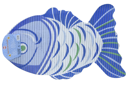 [ADC143] TAPIS DE DOUCHE POISSON BLEU