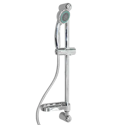[ADC316] ENSEMBLE BAR DE DOUCHE CORP LAITON CHROME AVEC FLEXIBLE 1,50CM  2110202045