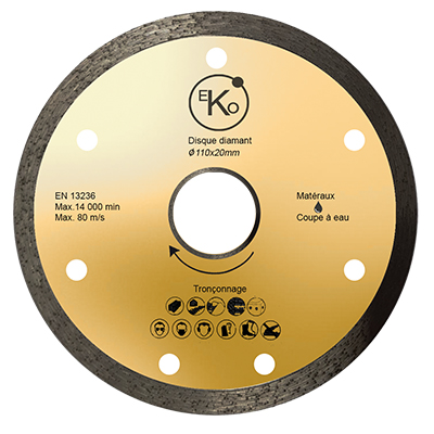 [DQD086] DISQUE DIAMANT CONTINUE 110x20x2.0 mm EKO Maxx brand 2010104071