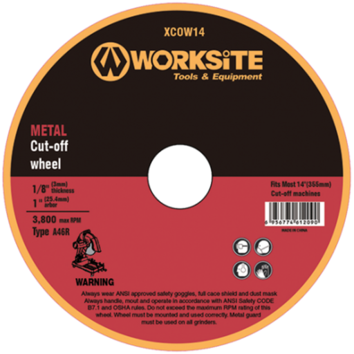 [DQM005] Disque pour meuleuse 4" 100mm Worksite XCOW4