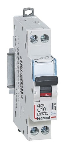 [EGUI043] Disj modulaire 1P+NG 10A courbe C4500A 1M DNX3 (6017) 406773