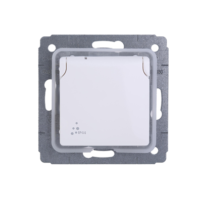 [EGUI058] CARIVA BLANC PRISE 2P+T+ST FRANCAIS IP44 773628