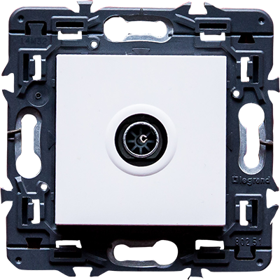 [EGUI162] MOSAIC- PRISE TV SIMPLE 2 MOD-BLANC 78782