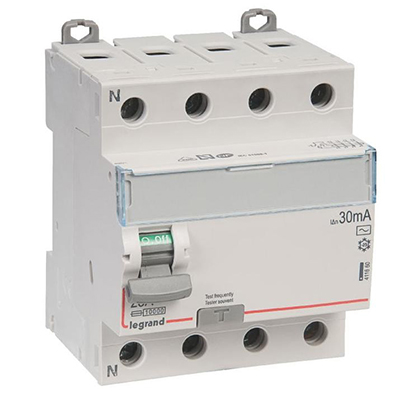 [EGUI189] INTER DIFF DX3 4P 400V 25A 30MA TYP AAC DEPART BAS VIS 411660