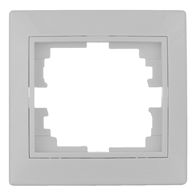 [ELE389] CADRE POUR 1 MECANISME BLANC 83X81  ERP71U-FR SOLERA