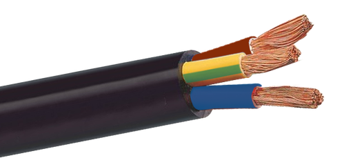 [ELF191] CABLE 0.75KV3C 1.5MM2  C5EI7/EM7 NOIRE /M DUCAB