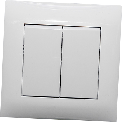 [ELI120] INTERRUPTEUR ENCASTRE DOUBLE V/V NSW-04 10 A, 250 V 1050300113
