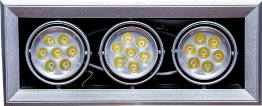 [ELL135] Projecteur encastre LED ac -85265V/50Hz 1.680lm 3 x W180W LED 3000K (7x1) 1050203158 (DSTK -40%)