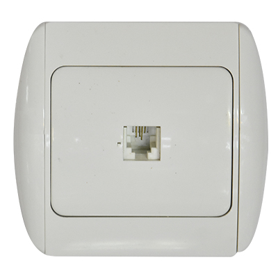 [ELP010] Prise tel blanc KN814 pi MZ8823 (DSTK -40%)