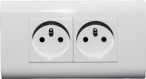 [ELP057] Prise mural encastre LSO-02 IP20 16 A 250V 2P+T 1050300110 (DSTK -40%)