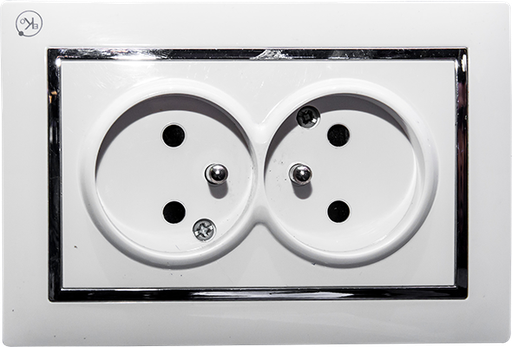 [ELP075] Prise murale encanstree dbl TSC-02 16 A 230V type francais 2P+T 1050300607
